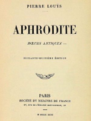 [Gutenberg 26685] • Aphrodite: Moeurs antiques